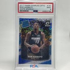 2017 Panini Donruss Optic Bam Adebayo #187 White Sparkle PSA 9