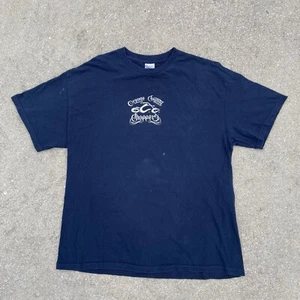 Vintage Y2k Orange County Choppers T-shirt Mens Size XL Navy Biker West Coast - Picture 1 of 6