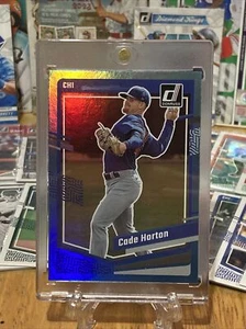 Panini Donruss Holo Carolina Blue #125 Cade Horton (RC) 2023 Chicago Cubs - Imagen 1 de 11