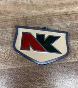 VINTAGE NK SEED ENAMELED BELT BUCKLE - Picture 1 of 4
