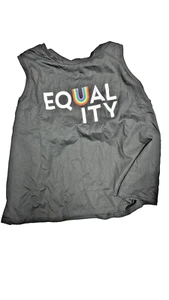 Equality - Gay Pride Handicap Feminism Anti Racism Rainbow Knit Top - Picture 1 of 2
