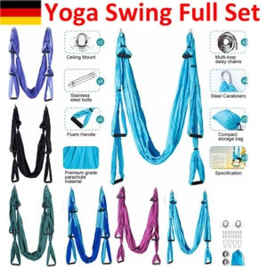 Aerial Yoga Hängematte Swing Air Fliegen Schaukel Yogatuch Yoga Übung - Bild 1 von 32
