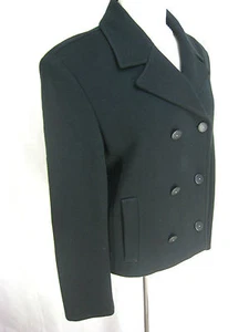 Krizia Jeans Size 42 or 12 Black Wool Jacket - Picture 1 of 6