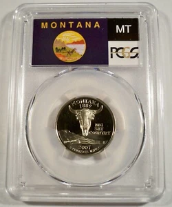2007-S 25c CLAD PCGS PR70DCAM MONTANA QUARTER PROOF DEEP CAMEO PR 70 DC - Picture 1 of 3