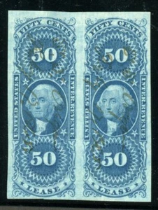 USA R57a PAIR -- VF-XF-S  ITEM WITH FOUR NICE MARGINS --CAT $200 - Picture 1 of 1