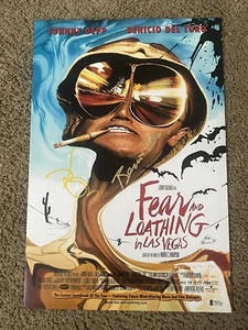 Fear And Loathing In Las Vegas Autographed 12x18 Cast Photo Del Toro & Depp BAS - Picture 1 of 5