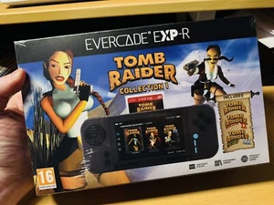 BRAND NEW EVERCADE EXP-R HANDHELD CONSOLE WITH TOMB RAIDER COLLECTION 1 CART - Picture 1 of 8