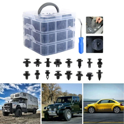 625+1 PIEZAS Remaches Clips de Plástico Sujetador Guardabarros Empuje Parachoques Pin Herramienta Removedora Libre Foto 1 de 4