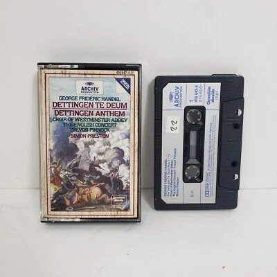 George Frideric HANDEL Derringer Te Denmark Choir Simon Preston Cassette Tape - Image 1 of 4