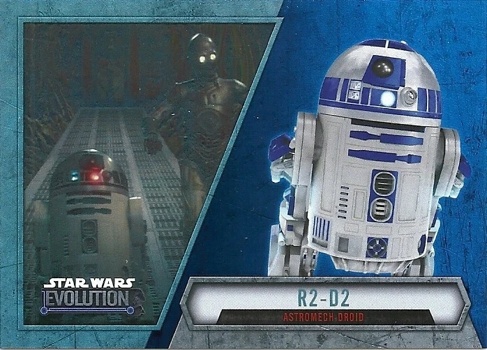 2016 Topps Star Wars Evolution Blue Lightsaber Parallel #76 R2-D2 - Image 1 of 1
