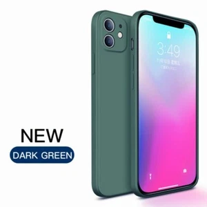 For iPhone 13 12 11 Pro Max XS XR 8 7 Plus SE Liquid Silicone Case Camera Cover - Picture 1 of 17
