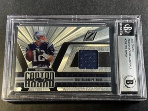 TOM BRADY 2005 DONRUSS ZENITH CB9 CANTON BOUND GAME JERSEY #'D /199 PATRIOTS NFL - Picture 1 of 5