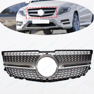 Silver Front Bumper Radiator Grille For Mercedes Benz X204 GLK GLK260 300 350 - Picture 1 of 5