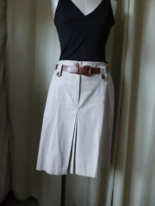 Jupe été Gabardine coton beige CAROLL T 44 Parfait  état - Imagen 1 de 10