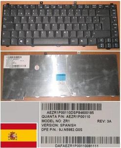 CLAVIER QWERTY ESPAGNOL ACER 1400 1600 NSK-H3G0S ZR1 9J.N5982.G0S AEZR1P00110 - Photo 1/1