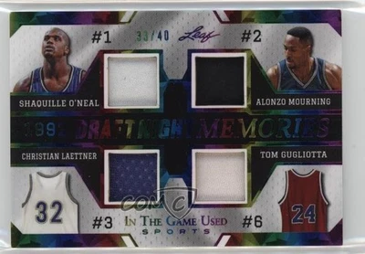 Hoja ITG 2024 Usada Deportes Arco Iris Holo Lámina/40 O'Neal Luto Laettner Foto 1 de 3