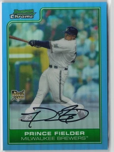 2013 Bowman Platinum #221 Prince Fielder Blue Sapphire Refractor Rookie Reprints - Picture 1 of 2