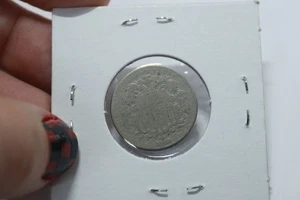 1869 Shield Nickel, 5C Coin - Picture 1 of 3