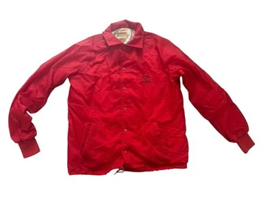 Antigua Vintage Red Windbreaker Arkansas Razorbacks Button Front Jacket Medium - Image 1 of 4