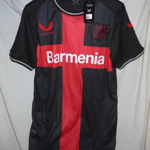 Bayer Leverkusen Europa League 2023/24 Home Black Soccer Jersey Sz L NEW NWT - Picture 1 of 2