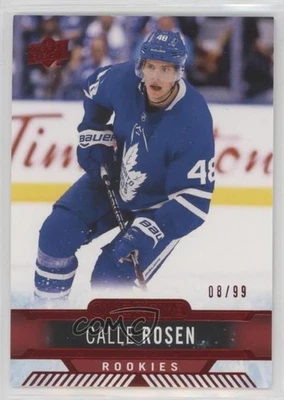 2017-18 Upper Deck Overtime Red Foil /99 Calle Rosen #174 Rookie RC - Image 1 of 2