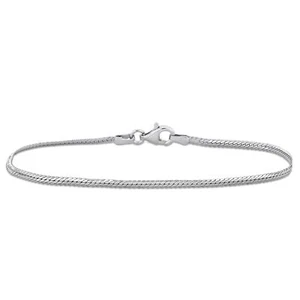 Amour Sterling Silver 2mm Herringbone Chain Bracelet - 9 in. - Picture 1 of 6