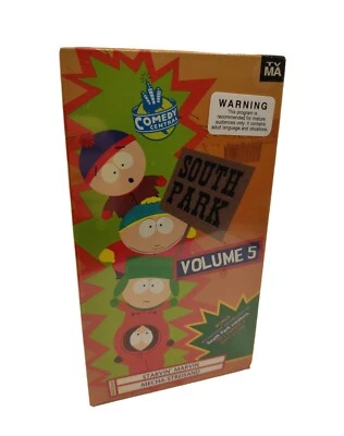 South Park Volume 5 VHS Tape Comedy Central Rhino Home Video Vtg 1997 New Sealed - Image 1 of 4