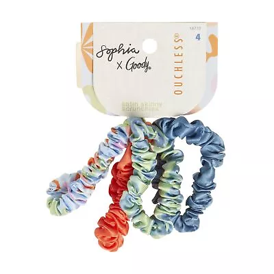 Corbatas de cabello sin tacto satinadas Sophia Yeshi 4 piezas para todo tipo de cabello Foto 1 de 4