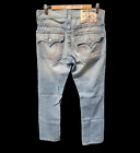 True Religion Men's Jeans Slim Straight Light Colour Denim Size 30Wx33L