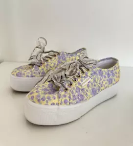 Superga x LoveShackAusgefallene Plateau Sneaker Floral Canvas Damen EU 39 US 8,5 - Bild 1 von 11
