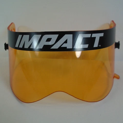 Impact Racing Helmet Amber Tent Visor Shield Great For Autograph Scratch Novelty Cover