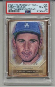 2020 Topps Transcendent Collection Sketch RE #SK SANDY KOUFAX 33/95 PSA 10 POP 1 - Bild 1 von 2
