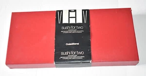 Crate & Barrel Sushi for Two White Porcelain Serving Dish Set 8-piece~New in Box - Picture 1 of 6