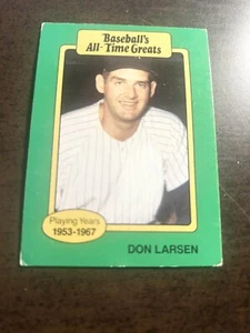 ⚾️1987 Hygrade All-Time Greats Don Larsen NY Yankeess C136 - Picture 1 of 12