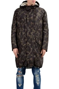 Hugo Boss "Maks1841" Men's Camouflage Fleece Lined Hooded Raincoat US S IT 48 - Picture 1 of 5