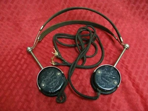 Vintage Peerless 1000 Ohms Headphone  earphone United Radio corp Rochester N.Y. - Picture 1 of 6