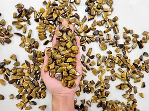 Cristales de ojo de tigre caído piedras preciosas pulidas piedras curativas naturales a granel - Imagen 1 de 4