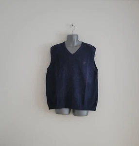 Vintage Men's Chaps Ralph Lauren Sleeveless Vest Jumper Sweatshirt Size XXL  - Picture 1 of 9