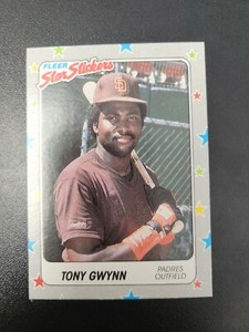 1988 Fleer Star Stickers Tony Gwynn #123 Padres Mint Condition 