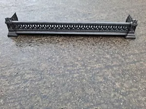 cast iron fireplace fender stock item AF3 cast iron fireplace surround kerb - Picture 1 of 8