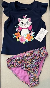 Disney Aristocrats Marie Two Piece Girls Size 4T Swimsuit - Picture 1 of 2