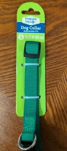 NWT Forever Pals Dog Collar Size SMALL 15.75" - 40 cm Green Adjustable - Picture 1 of 4
