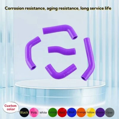 Purple Silicone Induction Intake Coolant Pipes Fits Honda XR650 XR650R 2000-2009 — 第 1/4 张图片