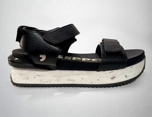 SPORTY "GIOSEPPO" BLACK SANDALS, SIZE 4, NEW - Picture 1 of 6