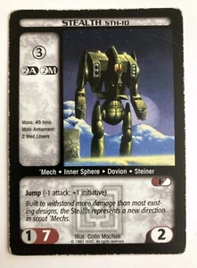Stealth STH-1D Battletech CCG Mercenaries 'Mech - Imagen 1 de 1
