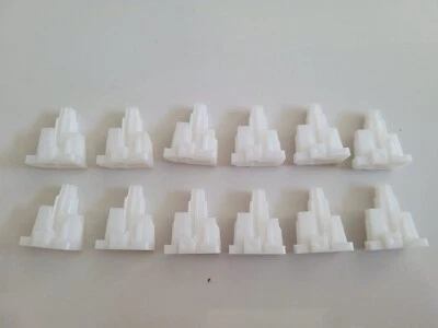 LORD OF THE RINGS TRILOGY MONOPOLY GAME REPLACEMENT SET OF 12 FORTRESSES 2003 - Image 1 of 2