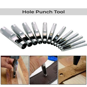 Runde Hohl Locher Werkzeug Schneider Leder Handwerk Uhrenarmbänder Gürtel Canvas Papier - Bild 1 von 362