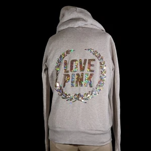 Victoria's Secret Pink Bling Sherpa Lined Oversized Jacket , S, EUC , RARE - Picture 1 of 3