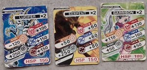 Bakugan HSP Metal Character Card Garrison / Serpent / Lucifer - Your Pick - Picture 1 of 4