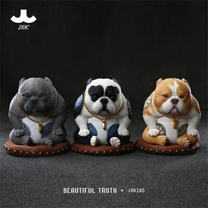 JXK x Coming Street Fighter Dog Figure Animal Model Adult Kids Xmas Gift Toys - Picture 1 of 14